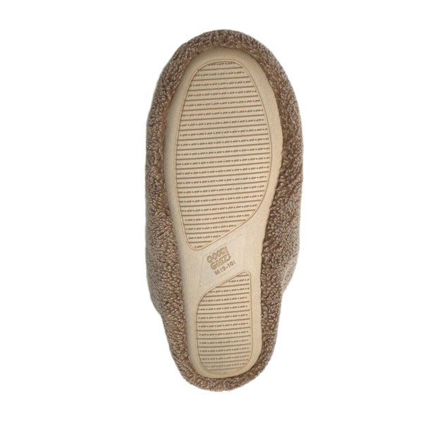 Sherpa Tan - Men's Cozy Sherpa House Slippers by Oooh Yeah Socks