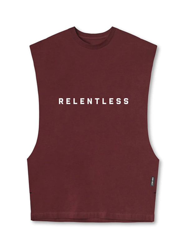 Men's Sports Loose Fit Round Neck Quick Dry Sleeveless by Kakaclo