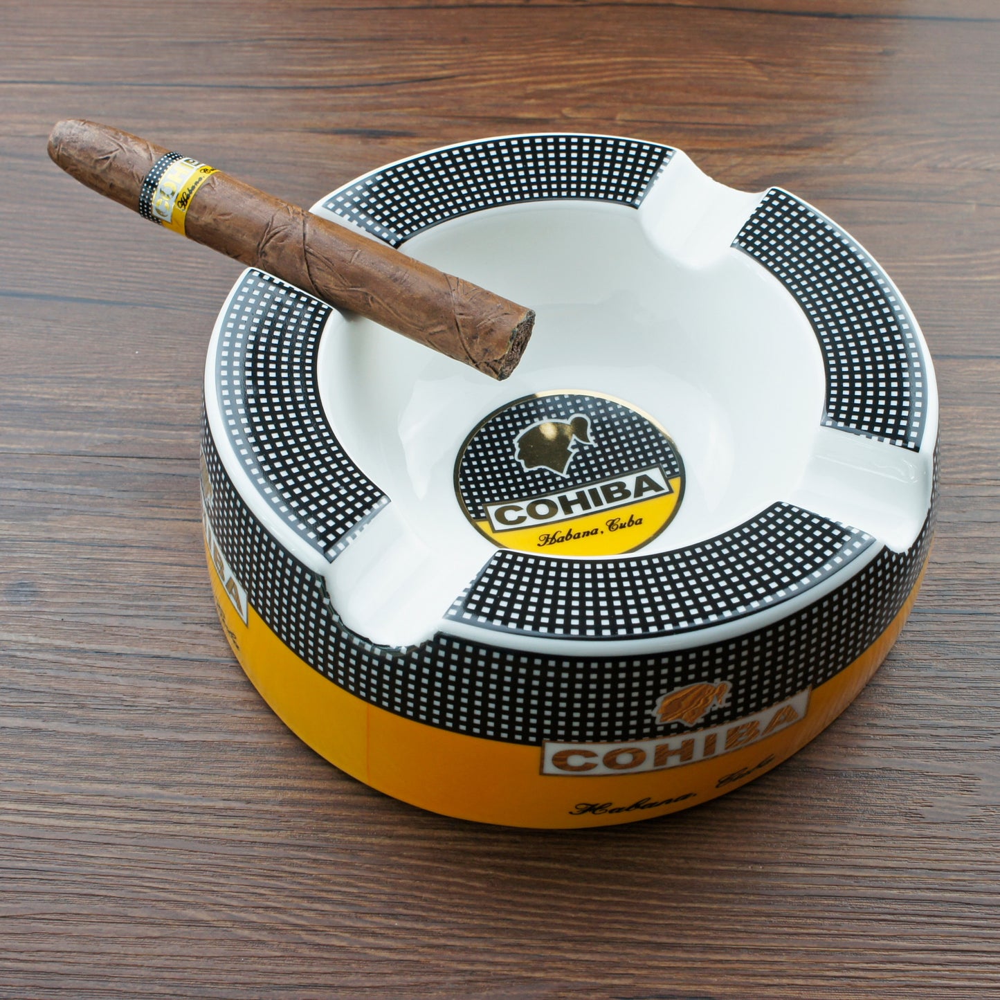 Ceramic Cigar Round Ashtray