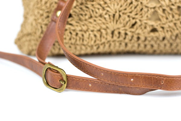 Woven Straw Backpack by Aili's Corner