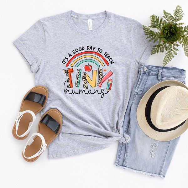 Teach Tiny Humans Short Sleeve Tee by Olive and Ivory