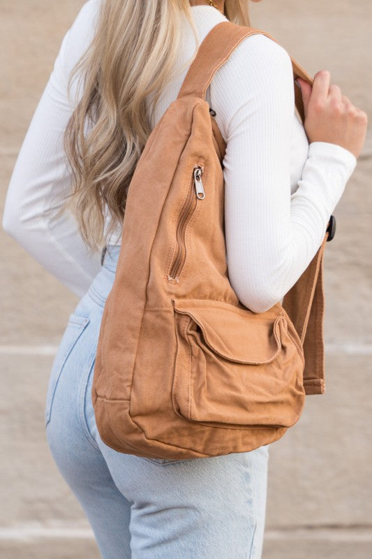 Oversized Canvas Sling by Aili's Corner