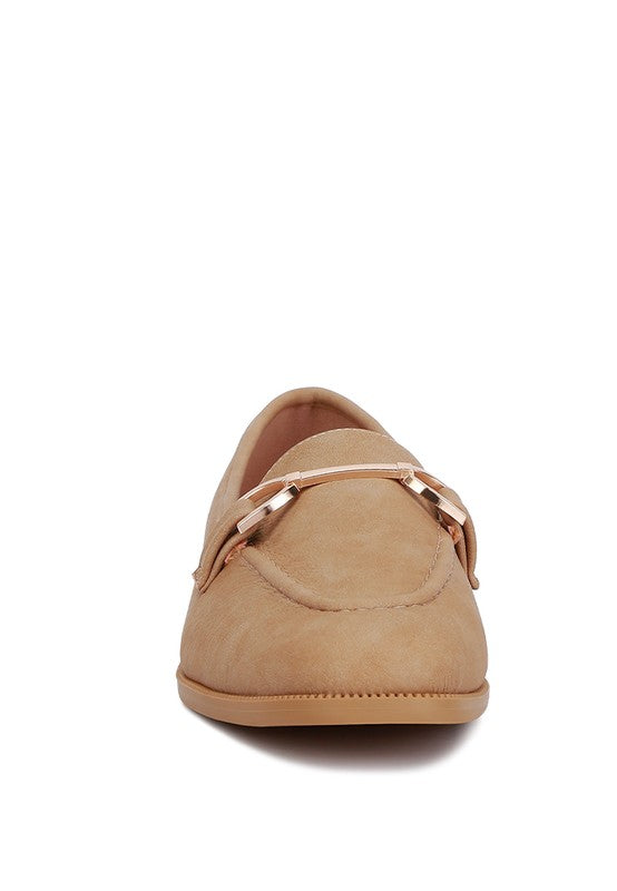 Jagger Detail Flat Loafers by Rag Company