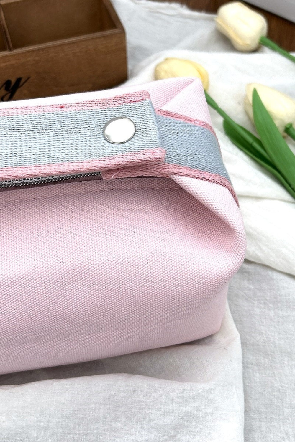 Waterproof Canvas Travel Cosmetic Bag by Zenana