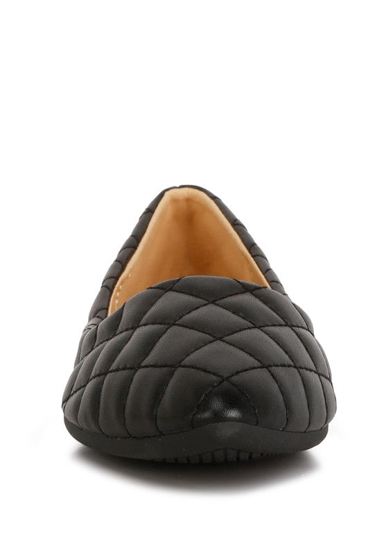 Rikhani Quilted Detail Ballet Flats by Rag Company