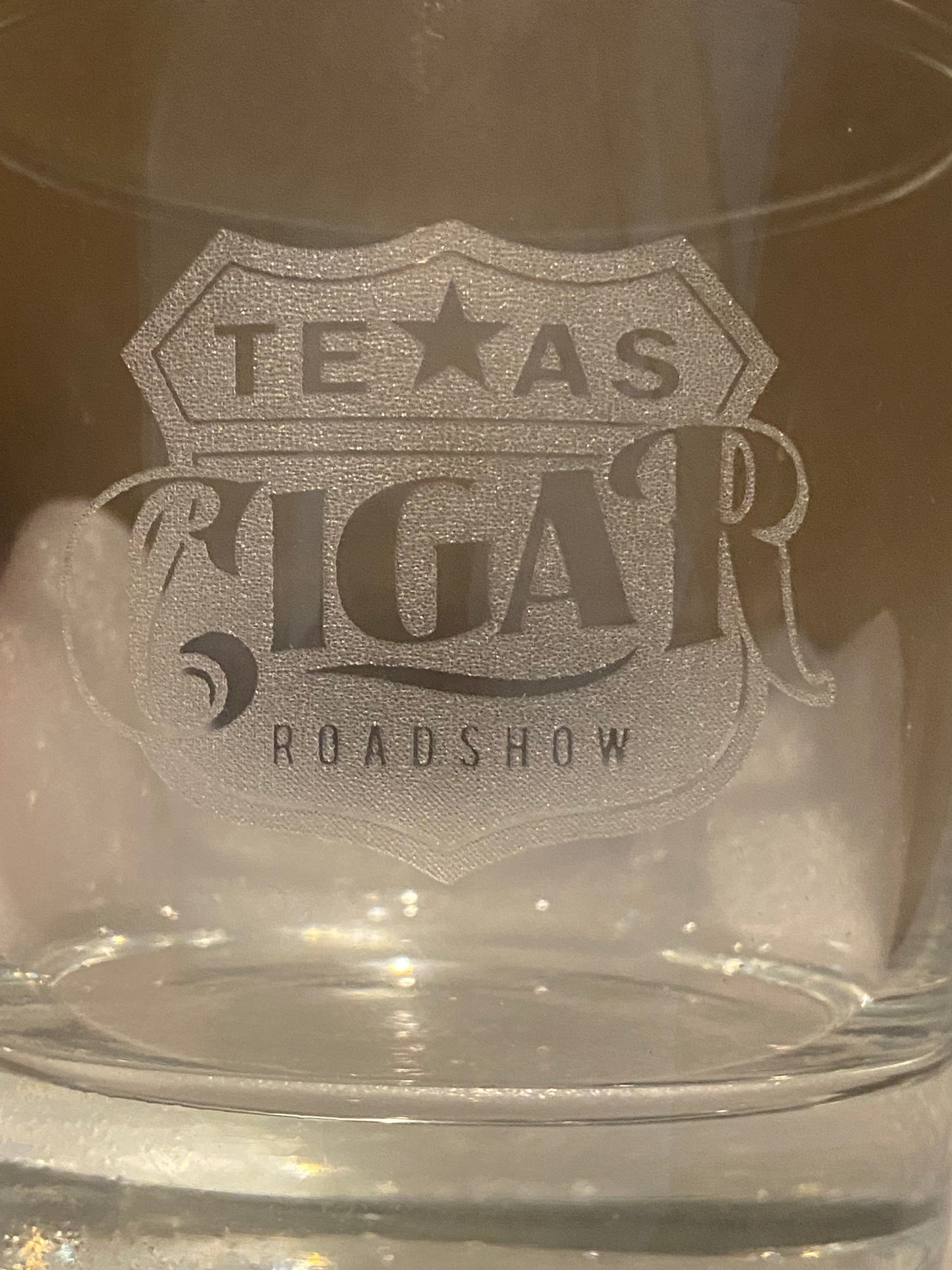 Texas Cigar Road Show Whiskey Glass Collectible