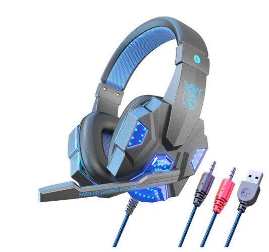 Wired Gamer Headset, LED Lighted