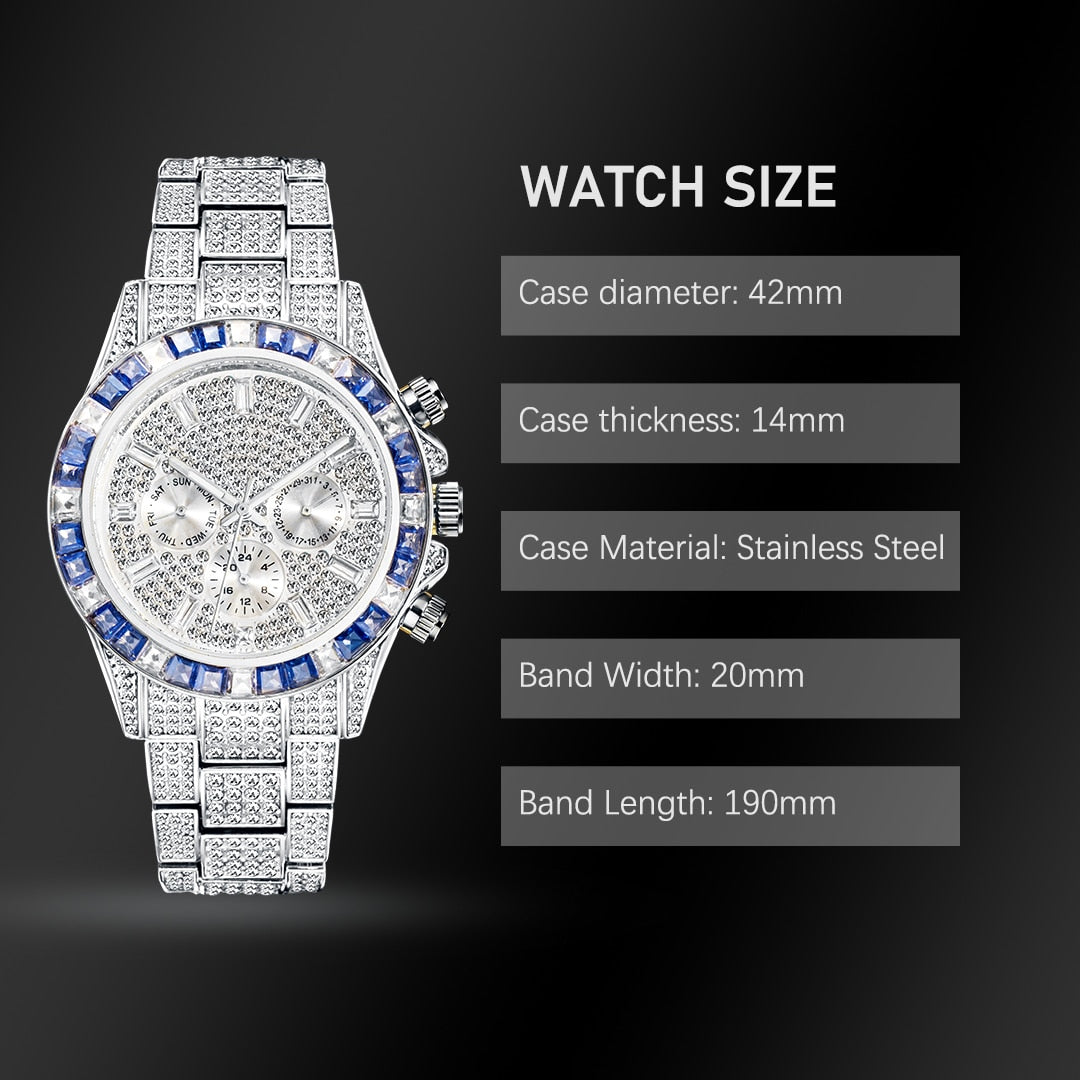 Diamond Calendar Watch by Miss Fox