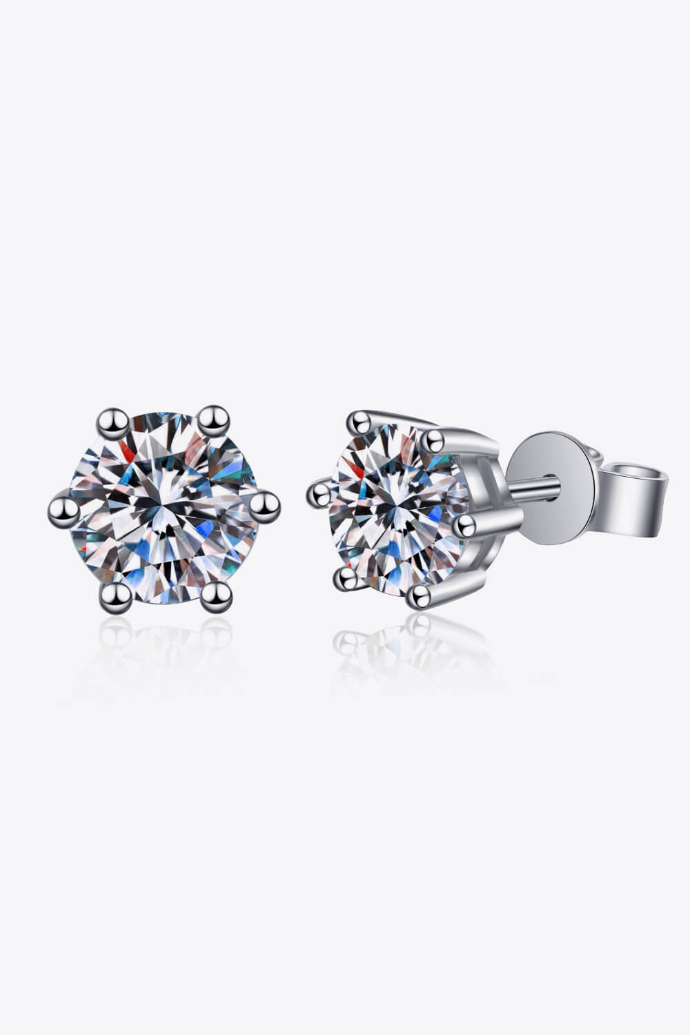 Moissanite Stud Earrings by Trendsi