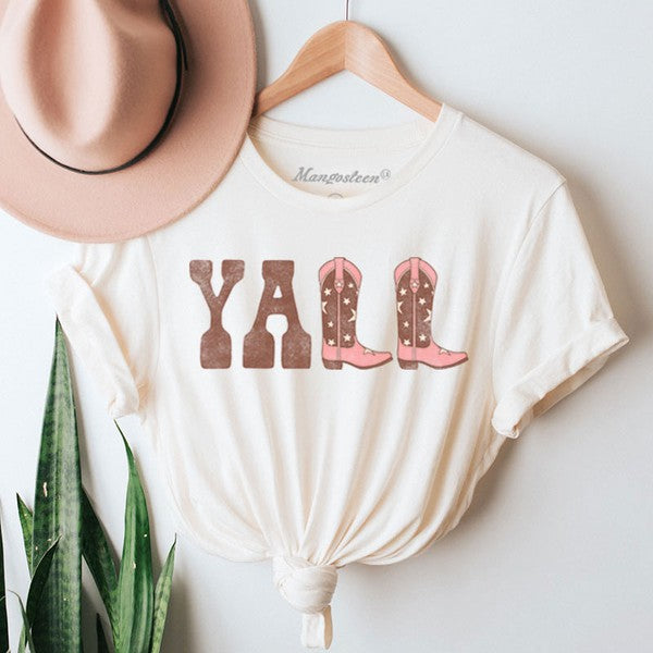 Y'all Graphic Women's Top by Mangosteen LA