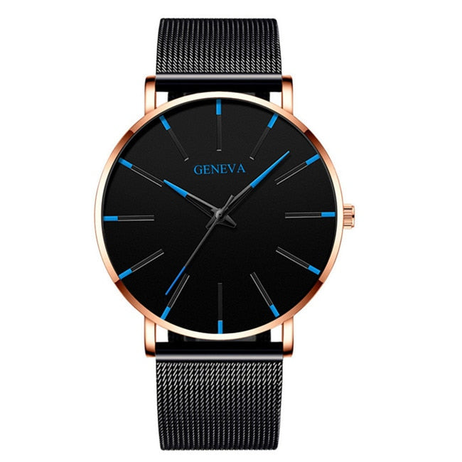 Stainless Steel Men's Watch by Geneva