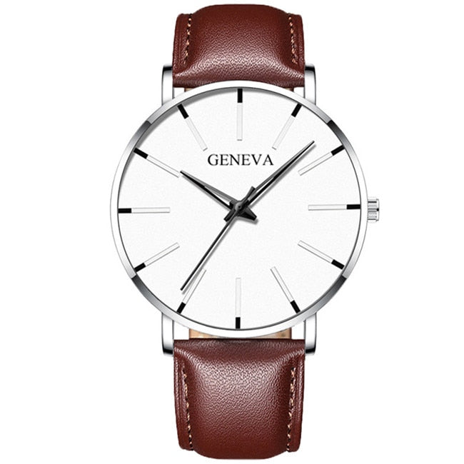 Stainless Steel Men's Watch by Geneva