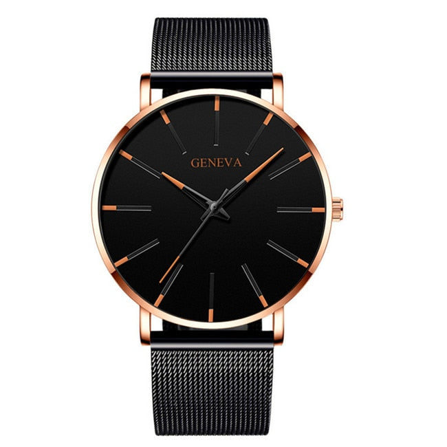 Stainless Steel Men's Watch by Geneva