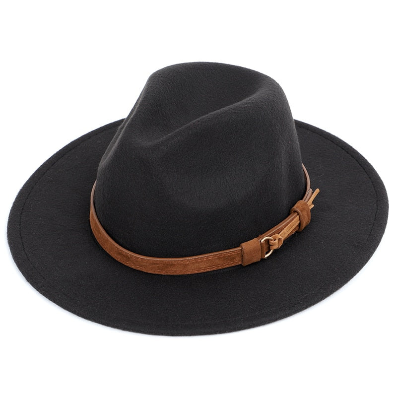 Unisex Fedora Hat with Strap