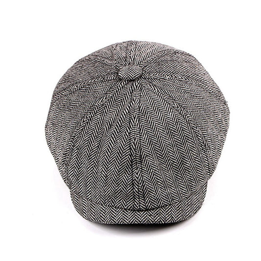 Men British Style Octagonal Newsies Hat