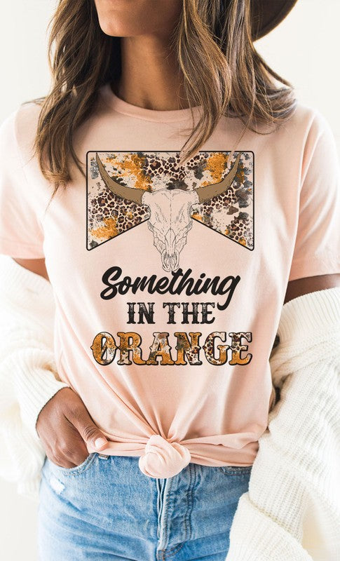 Something In The Orange Western Plus SIze Graphic Tee by Kissed Apparel