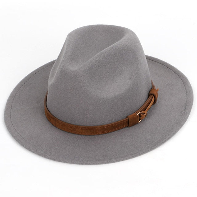 Unisex Fedora Hat with Strap