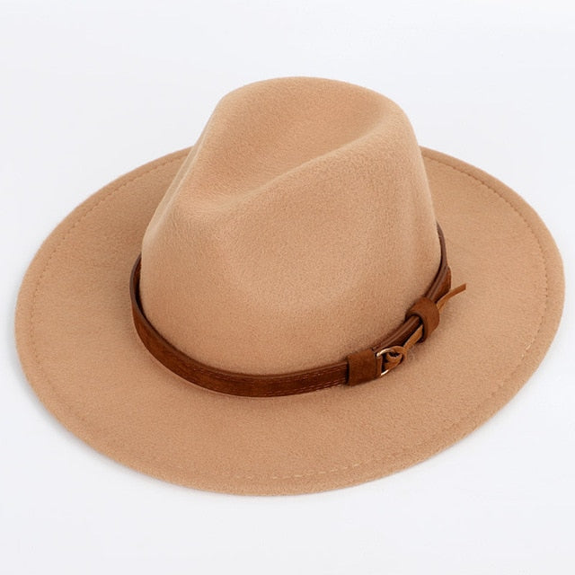 Unisex Fedora Hat with Strap