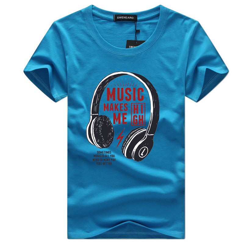 Music Makes Me High Men's Graphic Tee by Illustrated Society