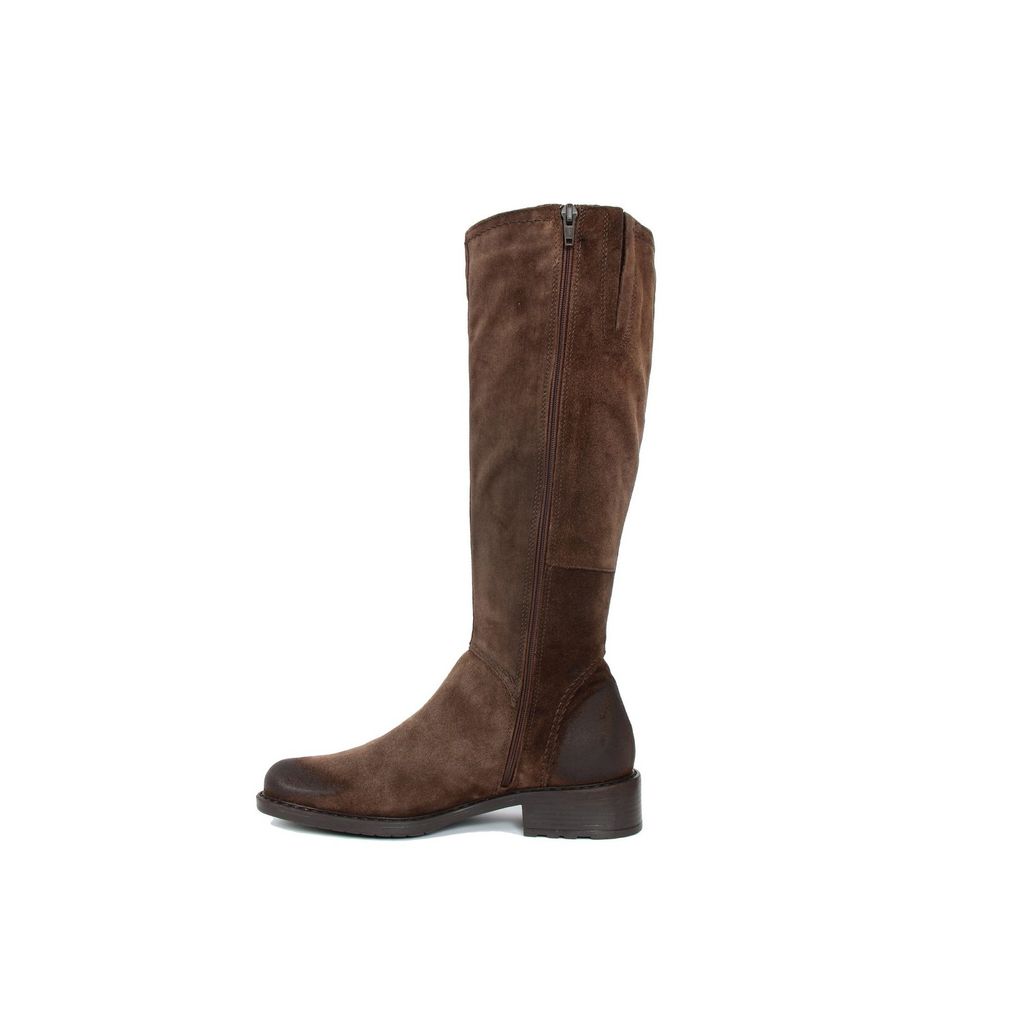 Brown Leather Knee High Boots by Hey Rich Girl