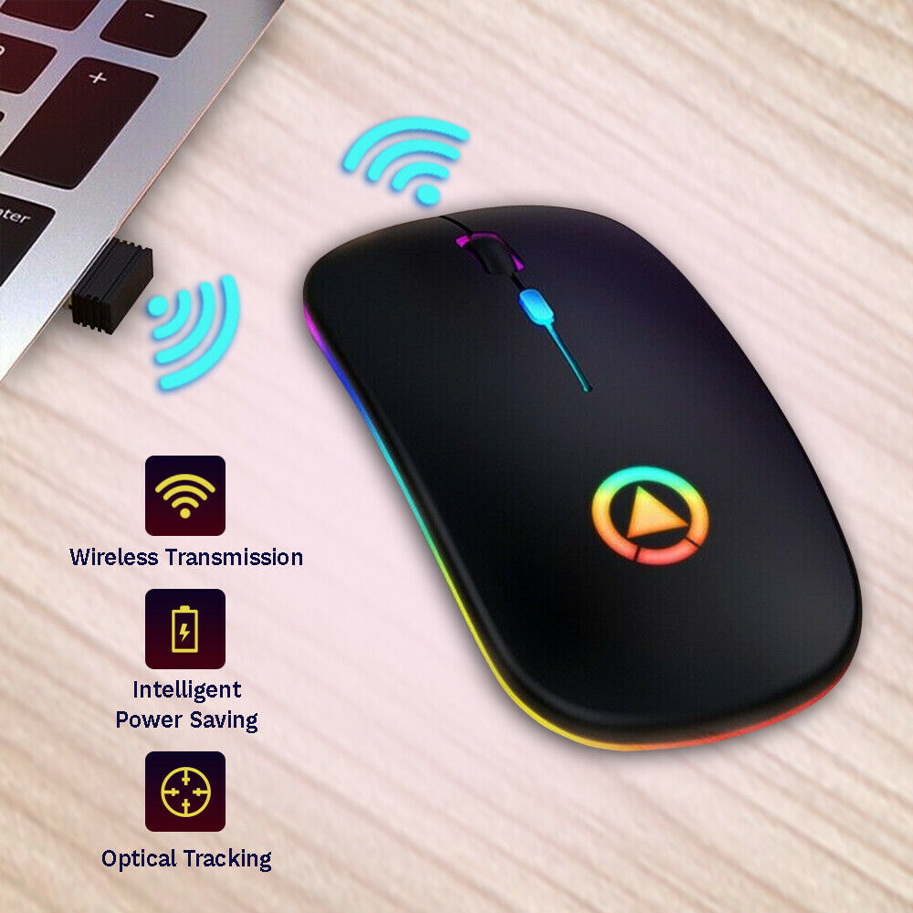 Wireless USB Rechargeable Mouse 2.4GHZ