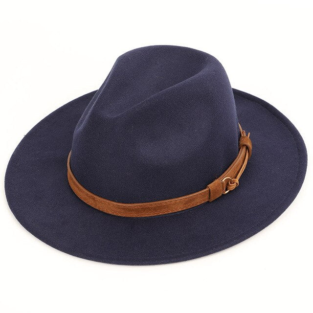 Unisex Fedora Hat with Strap