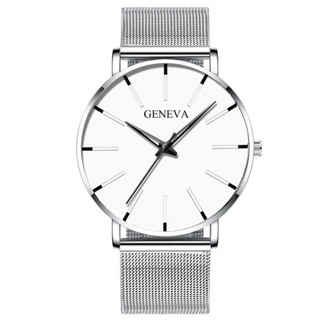 Stainless Steel Men's Watch by Geneva