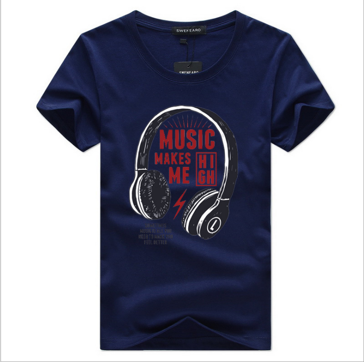 Music Makes Me High Men's Graphic Tee by Illustrated Society